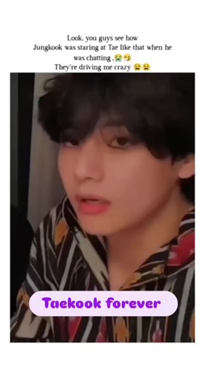 Look, you guys see how Jungkook was staring at Tae like that 👀😭🤧😩#Taekook#shortvideo
