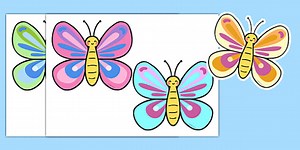 Colourful Butterfly Cut-Outs