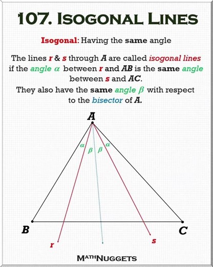 107. Isogonal Lines: #maths #geometry #geometrymath #mathematics #math