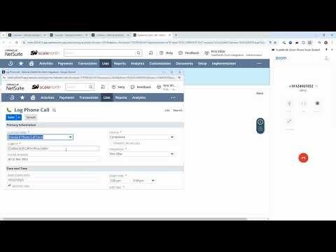 Zoom Phone NetSuite Integration Accelerator | ScaleNorth Platform