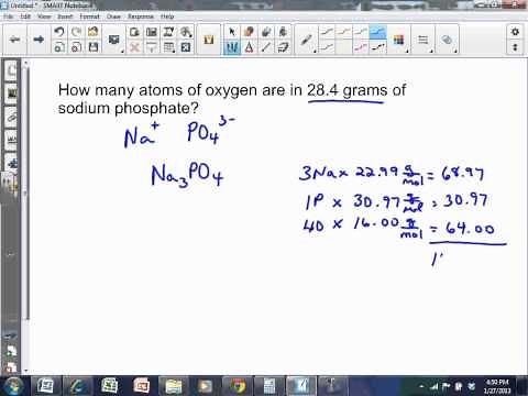 grams compound to atoms