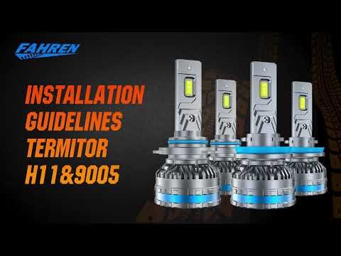 How to Install FAHREN 9005 H11 Led Light Bulbs