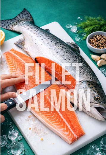 Mastering Salmon Fillet and Trim Process for Sushi