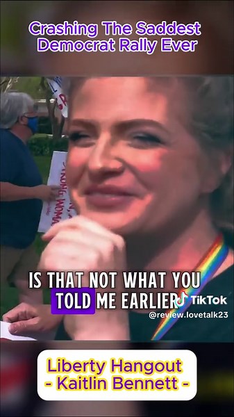 Crashing The Saddest Democrat Rally Ever#kaitlyn #community #interrogation #protest #event