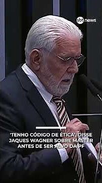 "I have a code of ethics," says Jaques Wagner on Master before becoming an FP target | #sbtnews
