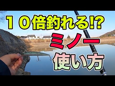 【バス釣り】ミノーの使い方・動かし方を徹底解説!!季節や時期で種類の使い分けて冬を乗り越えよう!!【レベルミノー】【バス釣りJAPANちゃんねる】