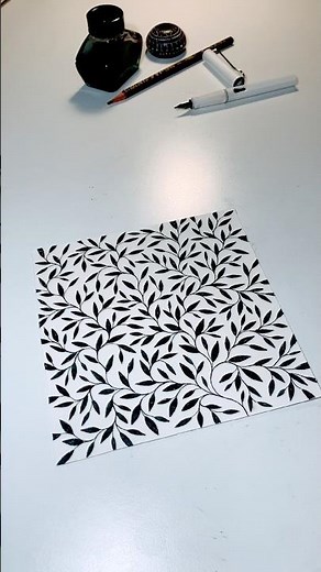 Blace | NOOR | DESIGN PILLOW STORE | Fineliner Art | Drawing a Pillow Design with Black Ink