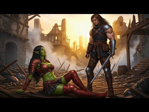 Human Veteran Was Sitting in a Bar Chair — Until an Orc Princess Confronted him Fiercely