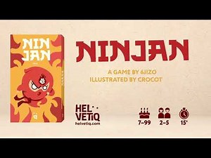 How to play NINJAN ? #cardgame #cardgames #boardgames #familygames