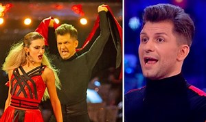 Strictly: Ashley Roberts SLIPS as she completes her routine