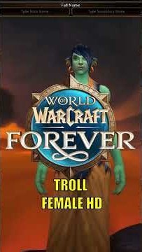 Troll Female HD Character Showcase | WoW Forever