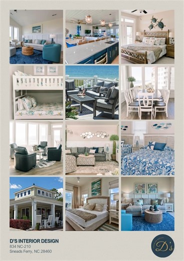 Dreaming of a home that feels pulled together, peaceful, and perfectly you? At D’s, we specialize in: ✔️ Interior design services ✔️ Custom window treatments (shades, draperies & blinds) ✔️ A showroom full of beautiful furniture ready to go home today ✔️ Gifts décor for every person and every budget! Whether it’s a full redesign or just the perfect finishing touch — we’ve got you covered. Come wander the showroom. You’ll leave inspired. 🤍 📍 834 NC-210, Sneads Ferry, NC 28460 | D's Interior Des