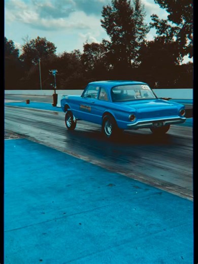 Old School Drag Racing! Flying Ford Falcon Gasser at US 41 Dragstrip! #dragstrip #oldschool #dragracing #horsepower #gasser #wild #nostalgia #dragrace #ford #falcon #speed #rpm