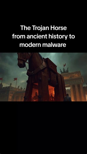 Trojan virus malware from ancient history to modern malware #cybersecurity #cyberforbeginners #cyberaware #malware #fyp