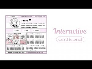 soft interactive carrd tutorial - cr dovemaid
