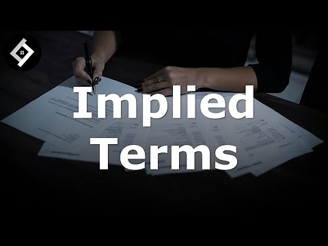 Implied Terms | Contract Law | Full Lecture