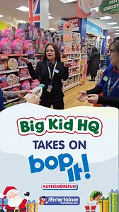 2.6K views · 21 reactions | Think you've got what it takes to beat Bop It? Our Big Kids took on the challenge and put their coordination to the test. How did it go? Watch to find out! ⭐ It's time to twist it, pull it, and BOP IT! https://bit.ly/3T7qPVf | The Entertainer | Facebook