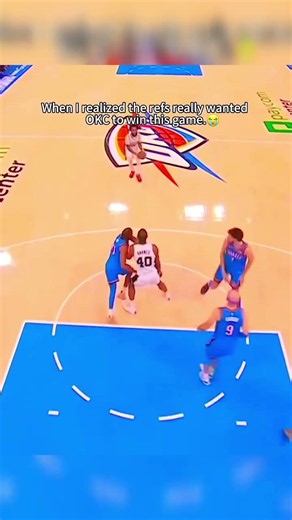 Give the refs a Thunder jersey already 💔#nbashorts #nba #basketball #okcthunder #basketballshorts