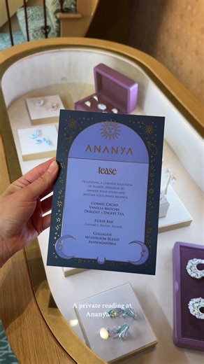 📍Ananya, Burlington Arcade We catered the most beautiful 3 day-event at Ananya 🫶 Where guests were invited to discover the beautiful pieces in store & have a private reading from the psychic 💫 Menu details available on screen. ✨ Refined sugar free always. Find us in South Kensington & Mayfair, & on Deliveroo.