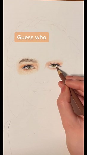 Persistence pays off! #fyp #guesswho #requested #persistent #eyedrawing #whoisit #portrait #prismacolor #fabercastell