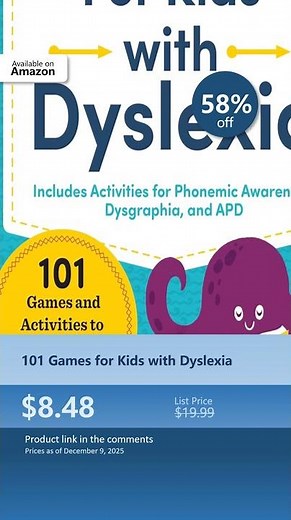 101 Games for Kids with Dyslexia