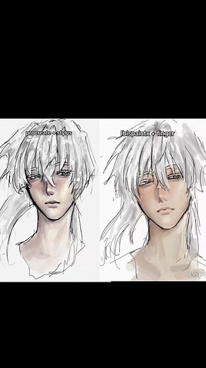 Surprising Digital Art Techniques with Thumbs and Styluses