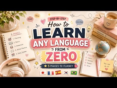 How to Learn ANY Language From Zero☘️✨(Complete Beginner Roadmap) 