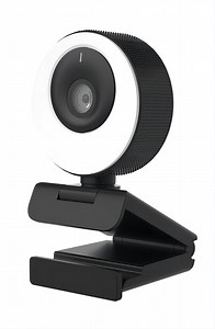 [Hot Item] 360 Degree Rotation & 90 Degree Flip Touch Control Ring Fill Light Auto Focus Webcam Video Camera in China