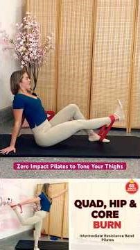 Zero Impact Pilates to Tone Your Thighs | Loop Resistance Band
