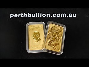 2025 Perth Mint Rectangular Dragon 1oz Gold Coin UP CLOSE