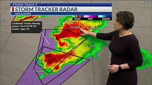 KSN warning of the Grinnell, Kansas tornado