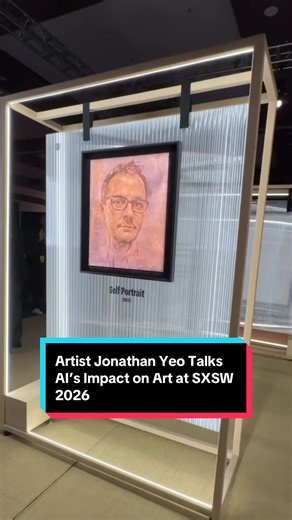 Artist Jonathan Yeo (@Jonathan Yeo) spoke with Editor at Large @scottstein89 about AI’s impact on his artistry during his SnapChat Spectacles installation at SXSW 2026. #snapchat #spectacle #sxsw #sxsw2026 #art