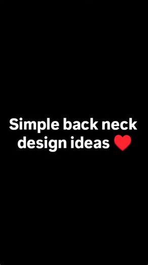 Susmitha Reddy | Simple back neck design ideas 🥰 #backneckdesigns #simpleneckdesign❤️ #customised #outfits #lushdesigns #comfort #frocks #partywear... | Instagram