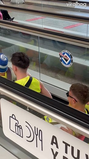 When your flight is delayed, but the team still needs to practice 😂🚣‍♂️✈ #ViralHog #RowingLife #TravelShenanigans | ViralHog