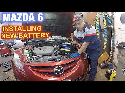 How to replace battery on Mazda 6, car dont start dead battery