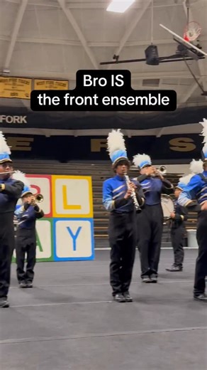 The Band Mom on Instagram: "Bro IS the front ensemble. #drummer #percussion #pit"