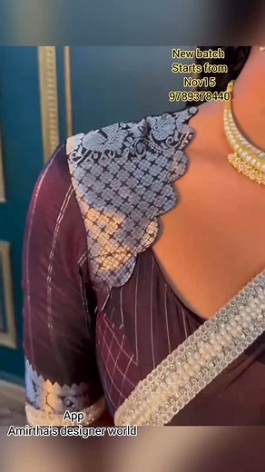 54K views · 1.6K reactions | Scallop patch work with princess cut/ Admission open in our app / Don’t miss it friends/ Diploma course/ one month course | Amirtha | Facebook