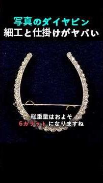【衝撃】100年前のダイヤのピンに隠された職인의凄すぎる仕掛けと驚きの鑑定額！
