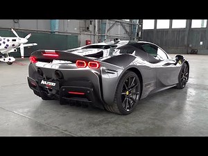 Ferrari SF90 Stradale - Start, Revs & Acceleration SOUNDS!