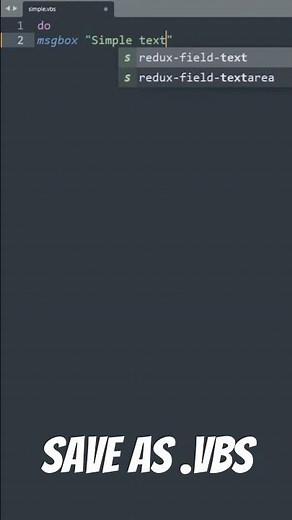 Create .VBS VIRUS in just 3 LINES!