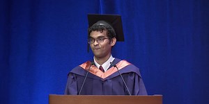 The one with the commencement speech