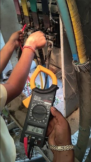 voltage check with clamp meter #electrical