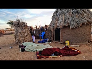 African village desert morning routine