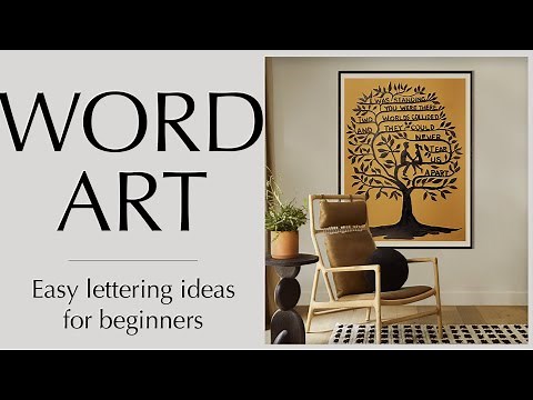 Word art - Easy lettering ideas for beginners