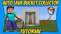 Automatic Lava Bucket Collector Minecraft Map