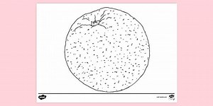 Orange Colouring Page