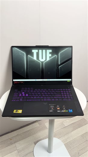 #ល្អសំរាប់ធ្វើការងារ រៀន ឌីសាញ គូប្លង់ លេងហ្គេម Model : Model : ASUS TUF Gaming F17 FX707ZV4 - CPU : intel Core i7-12700H - Ram : 16GB DDR5 MHz - Hardisk : M.2 512GB Nvme SSD - VGA 1 : NVDIA RTX 4060 8GB - Screen : 17