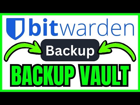 How To BACKUP Bitwarden Vault (QUICK & EASY) 2026
