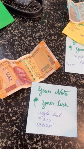 Megha Anil || Influencer & Makeup Artist on Instagram: "Game name :- Your note your luck . *Game Rules* 1. Each participant selects a note of any denomination (e.g., ₹10, ₹20, ₹50, ₹100, ₹200, ₹500). 2. They write down both the denomination and serial number of the note on a chit. Example: If a participant selects a ₹200 note with serial number “198120”, they write down “200” and “198120” on the chit. 3. The host calls out serial numbers one by one. 4. If a participant’s written serial number ma