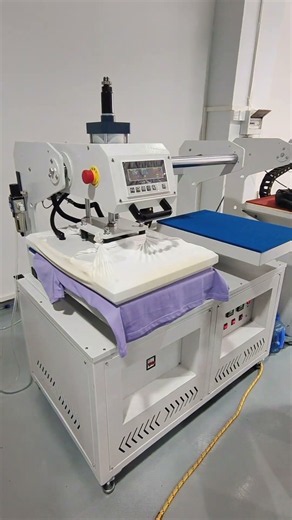 Steam heat press machine heat transfer logo prevent from leaving burn marks #dtftransfers #steamiron